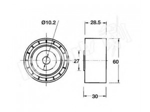 IPS Parts ITB-6328 įtempiklis, paskirstymo diržas
928M-6M250-BC