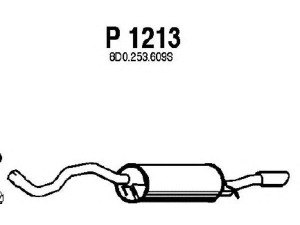 FENNO P1213 galinis duslintuvas 
 Išmetimo sistema -> Duslintuvas
8D0253609S