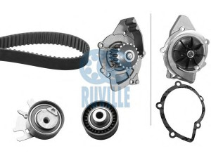 RUVILLE 55973701 vandens siurblio ir paskirstymo diržo komplektas 
 Aušinimo sistema -> Vandens siurblys/tarpiklis -> Vandens siurblys
1609525480, 71771583, 1761941, 3M5Q-8B596-BA