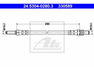 ATE 24.5304-0280.3 stabdžių žarnelė 
 Stabdžių sistema -> Stabdžių žarnelės
1018615, 6643690, 96FB-2282-BA