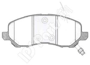 IPS Parts IBD-1088 stabdžių trinkelių rinkinys, diskinis stabdys 
 Techninės priežiūros dalys -> Papildomas remontas
68020494AB, 5191217AA, 1-05191217AA