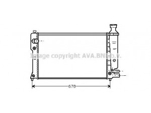 AVA QUALITY COOLING PE2152 radiatorius, variklio aušinimas 
 Aušinimo sistema -> Radiatorius/alyvos aušintuvas -> Radiatorius/dalys
1300L2