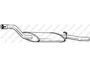 BOSAL 154-695 galinis duslintuvas 
 Išmetimo sistema -> Duslintuvas
5011664, 5018618, 6056953, 6079809