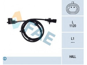 FAE 78105 jutiklis, rato greitis 
 Elektros įranga -> Jutikliai
56041316AA, 56041316AB, 56041316AC