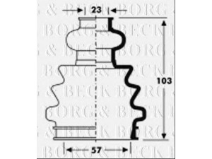 BORG & BECK BCB2803 gofruotoji membrana, kardaninis velenas 
 Ratų pavara -> Gofruotoji membrana
6Q0498201D, 7H0498201, 6Q0498201D