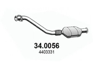 ASSO 34.0056 katalizatoriaus keitiklis 
 Išmetimo sistema -> Katalizatoriaus keitiklis
2001100QAD, 4401630, 4403331, 8200205795