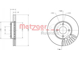 METZGER 6110680 stabdžių diskas 
 Dviratė transporto priemonės -> Stabdžių sistema -> Stabdžių diskai / priedai
40206-1HA0A, 40206-1HA0H