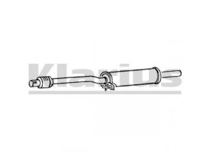 KLARIUS VW246A vidurinis duslintuvas 
 Išmetimo sistema -> Duslintuvas
871253209B, 871253209J, 871253209B