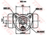 TRW BWH175 rato stabdžių cilindras 
 Stabdžių sistema -> Ratų cilindrai
7700620885, 7701349150, 7701365033