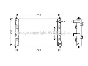 AVA QUALITY COOLING CR2076 radiatorius, variklio aušinimas 
 Aušinimo sistema -> Radiatorius/alyvos aušintuvas -> Radiatorius/dalys
5017619, 5017620