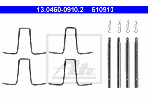 ATE 13.0460-0910.2 priedų komplektas, diskinių stabdžių trinkelės 
 Stabdžių sistema -> Diskinis stabdys -> Stabdžių dalys/priedai