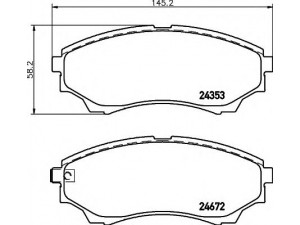 HELLA 8DB 355 012-381 stabdžių trinkelių rinkinys, diskinis stabdys 
 Techninės priežiūros dalys -> Papildomas remontas
1356600, 1360290, 1891191, 2M342001CA