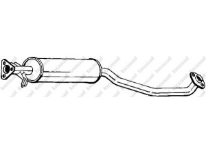 BOSAL 278-471 vidurinis duslintuvas 
 Išmetimo sistema -> Duslintuvas
8 52 904, 90409369