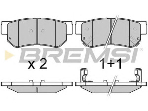 BREMSI BP2966 stabdžių trinkelių rinkinys, diskinis stabdys 
 Techninės priežiūros dalys -> Papildomas remontas
38A1058302, 38A3058302, 39A4058302