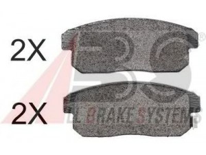 A.B.S. 37419 OE stabdžių trinkelių rinkinys, diskinis stabdys 
 Techninės priežiūros dalys -> Papildomas remontas
F1YA2643Z, F1YA2648Z, 55800-60J10