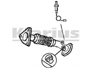 KLARIUS 301844 išleidimo kolektorius 
 Išmetimo sistema -> Išmetimo vamzdžiai
8200251430, 8200276002