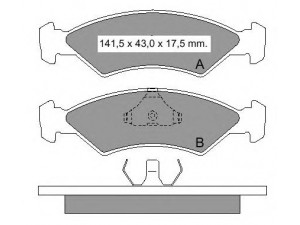 VEMA 832900 stabdžių trinkelių rinkinys, diskinis stabdys
5015917, 5016917, 5018193, 5018898