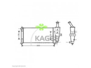 KAGER 31-0424 radiatorius, variklio aušinimas 
 Aušinimo sistema -> Radiatorius/alyvos aušintuvas -> Radiatorius/dalys
46745043
