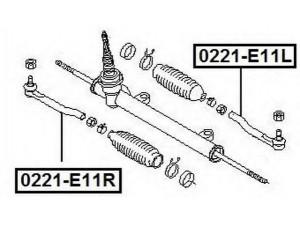 ASVA 0221-E11R skersinės vairo trauklės galas 
 Vairavimas -> Vairo mechanizmo sujungimai
48527-1U61A
