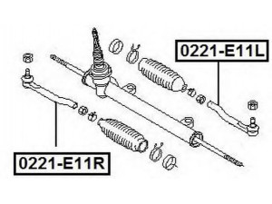 ASVA 0221-E11L skersinės vairo trauklės galas 
 Vairavimas -> Vairo mechanizmo sujungimai
48647-1U61A