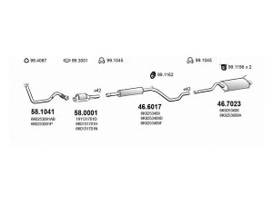 ASSO ART2299 išmetimo sistema 
 Išmetimo sistema -> Išmetimo sistema, visa