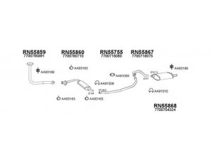 VENEPORTE 550331 išmetimo sistema 
 Išmetimo sistema -> Išmetimo sistema, visa