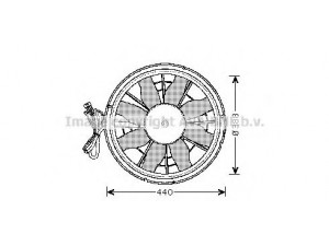AVA QUALITY COOLING VO7501 ventiliatorius, radiatoriaus