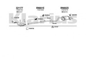 KLARIUS 720850U išmetimo sistema 
 Išmetimo sistema -> Išmetimo sistema, visa