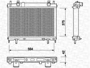 MAGNETI MARELLI 350213165000 radiatorius, variklio aušinimas 
 Aušinimo sistema -> Radiatorius/alyvos aušintuvas -> Radiatorius/dalys
46547096, 46772231, 46782685, 7086033