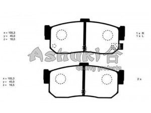 ASHUKI N011-00 stabdžių trinkelių rinkinys, diskinis stabdys 
 Techninės priežiūros dalys -> Papildomas remontas
V9118N027, 0 986 461 144/BOSCH