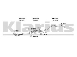 KLARIUS 400017U išmetimo sistema
