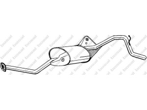 BOSAL 283-099 galinis duslintuvas 
 Išmetimo sistema -> Duslintuvas
14300-M83F10