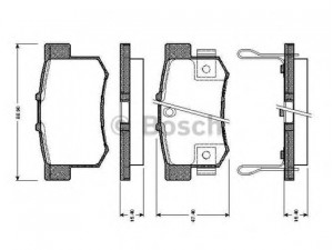 BOSCH 0 986 TB2 181 stabdžių trinkelių rinkinys, diskinis stabdys 
 Techninės priežiūros dalys -> Papildomas remontas
06430-S0A-J00, 06430-S2A-000, 06430-S5A-J00