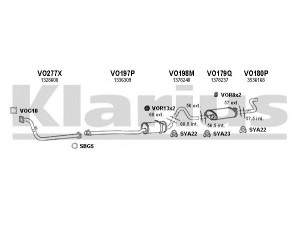 KLARIUS 960163U išmetimo sistema 
 Išmetimo sistema -> Išmetimo sistema, visa