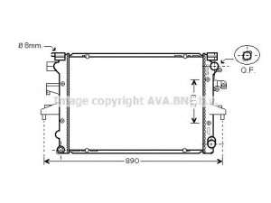 AVA QUALITY COOLING VW2232 radiatorius, variklio aušinimas 
 Aušinimo sistema -> Radiatorius/alyvos aušintuvas -> Radiatorius/dalys
7H0121253G, 7H0121253J