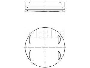 MAHLE ORIGINAL 083 13 01 stūmoklis 
 Variklis -> Cilindrai/stūmokliai
11 25 7 506 224