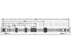 BORG & BECK BBH7589 stabdžių žarnelė 
 Stabdžių sistema -> Stabdžių žarnelės
1379911, 1460248, 1520319, 1671020