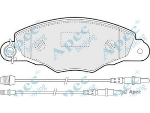 APEC braking PAD1144 stabdžių trinkelių rinkinys, diskinis stabdys 
 Techninės priežiūros dalys -> Papildomas remontas
425184