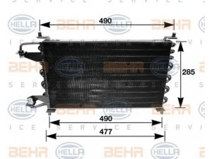 HELLA 8FC 351 035-221 kondensatorius, oro kondicionierius 
 Oro kondicionavimas -> Kondensatorius
95.636.459