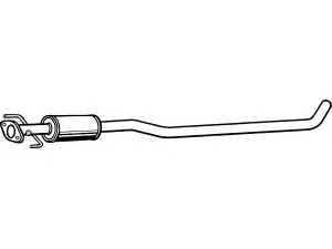FENNO P6273 vidurinis duslintuvas 
 Išmetimo sistema -> Duslintuvas
(14300-55G10)