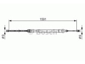 BOSCH 1 987 477 580 trosas, stovėjimo stabdys 
 Stabdžių sistema -> Valdymo svirtys/trosai
4745 J8, 4745 J8