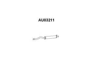 VENEPORTE AU03211 priekinis duslintuvas 
 Išmetimo sistema -> Duslintuvas
8A0253409AB, 8A0253409F