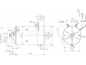 MAHLE ORIGINAL MM 145 elektrovariklis