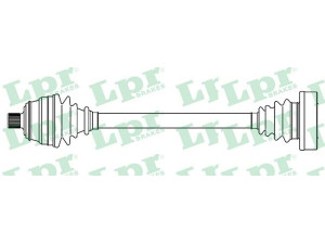 LPR DS52632 kardaninis velenas 
 Ratų pavara -> Kardaninis velenas
7H0407271AK, 7H0407271E, 7H0407271T