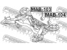 FEBEST MAB-104 montavimas, diferencialas 
 Ašies pavara -> Diferencialas
MR418671