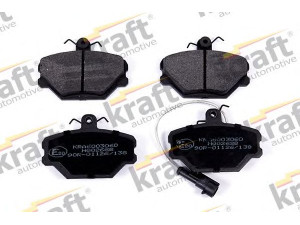 KRAFT AUTOMOTIVE 6003060 stabdžių trinkelių rinkinys, diskinis stabdys 
 Techninės priežiūros dalys -> Papildomas remontas
58290330, 5888781, 5892330, 791449