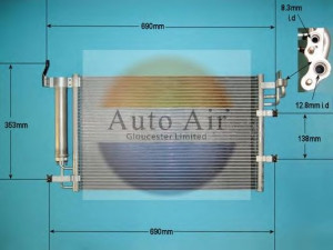 AUTO AIR GLOUCESTER 16-9970 kondensatorius, oro kondicionierius 
 Oro kondicionavimas -> Kondensatorius
94812, 976062F000