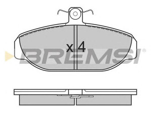BREMSI BP2616 stabdžių trinkelių rinkinys, diskinis stabdys 
 Techninės priežiūros dalys -> Papildomas remontas
270195, 271184, 2711844, 271707