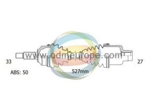 ODM-MULTIPARTS 18-222091 kardaninis velenas 
 Ratų pavara -> Kardaninis velenas