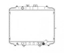 NRF 53650 radiatorius, variklio aušinimas 
 Aušinimo sistema -> Radiatorius/alyvos aušintuvas -> Radiatorius/dalys
MB127772, MB356342, MB605252, 2530043000